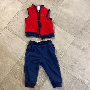 18 month vest jogger set